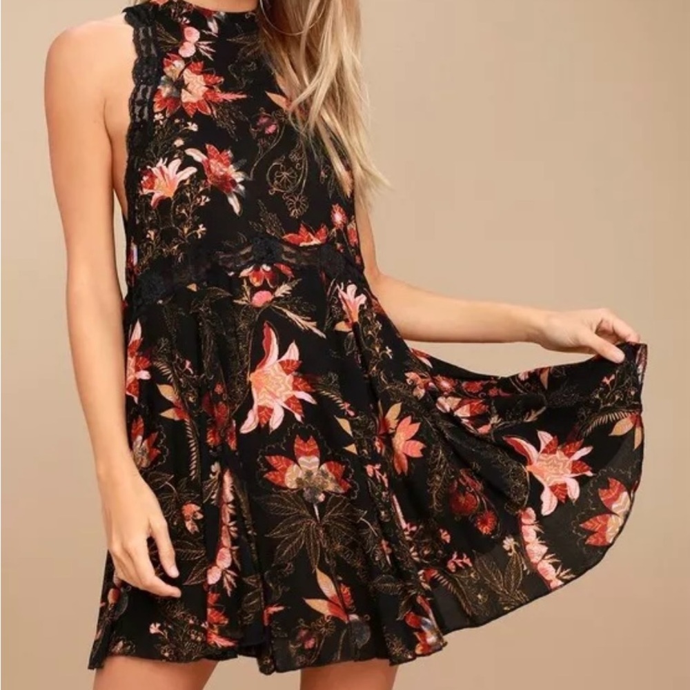 Free people she moves mini dress